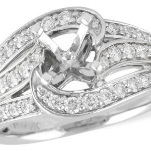 14K Two-Tone Semi-Mount Engagement Ring